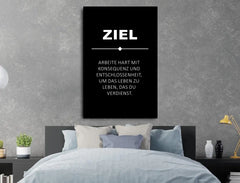 Deko-Leinwand Motivation Ziel