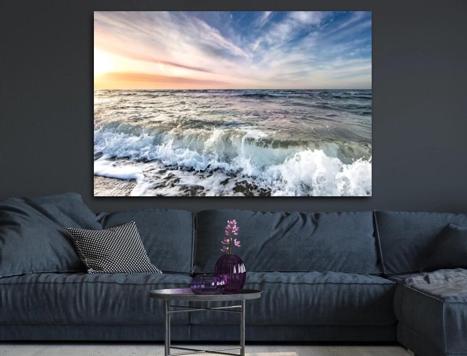 Deko-Leinwand Wellen