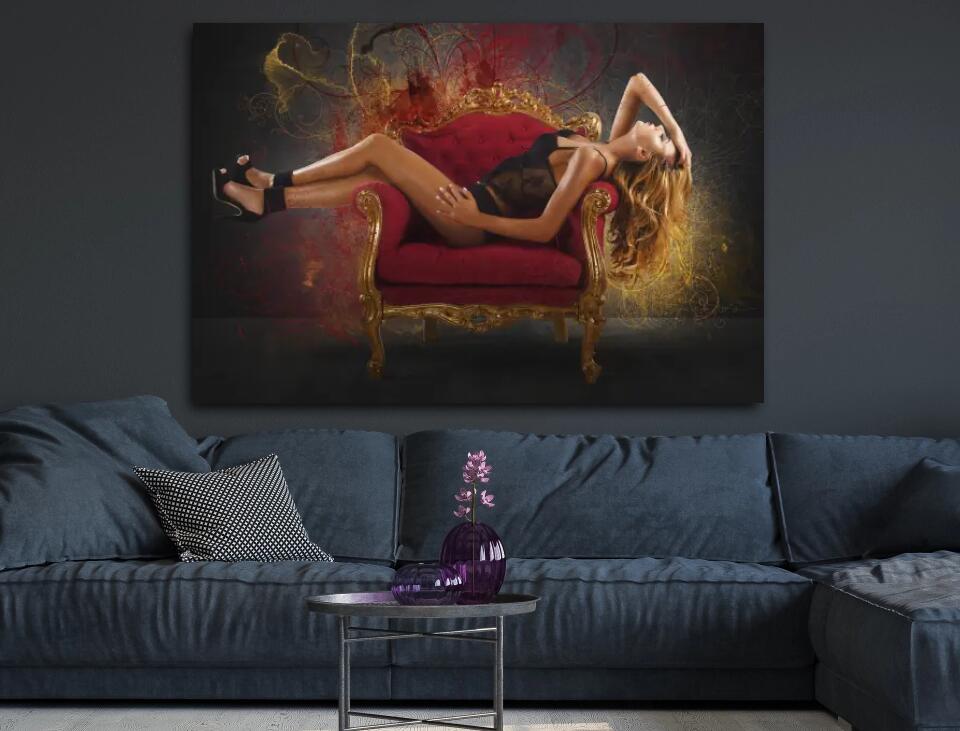 Deko-Leinwand Reich und sexy