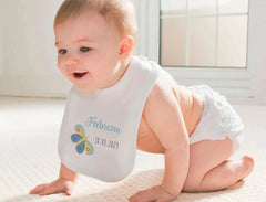 Personalisiertes Baby-Lätzchen | Schmetterling Jungs