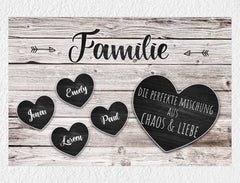 Personalisiertes Poster | Familie - die perfekte Mischung